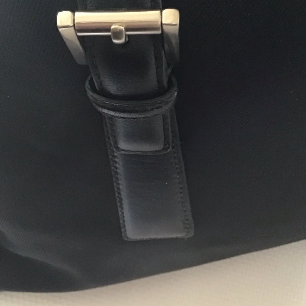 ✔️Coach Vintage Black Leather Travel or Office Bag, EUC